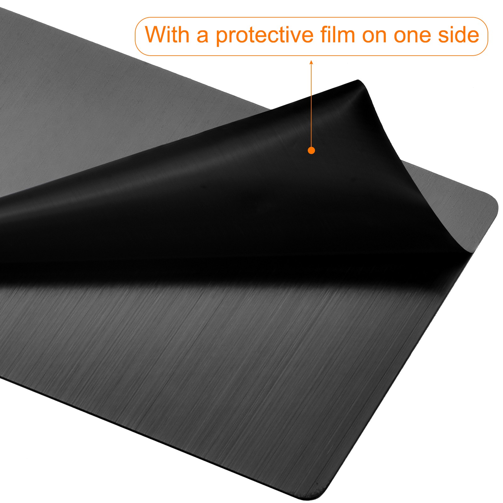50x22x0.4mm Brushed 201 Stainless Steel Blank Metal Card Dark Gray 25 Pcs