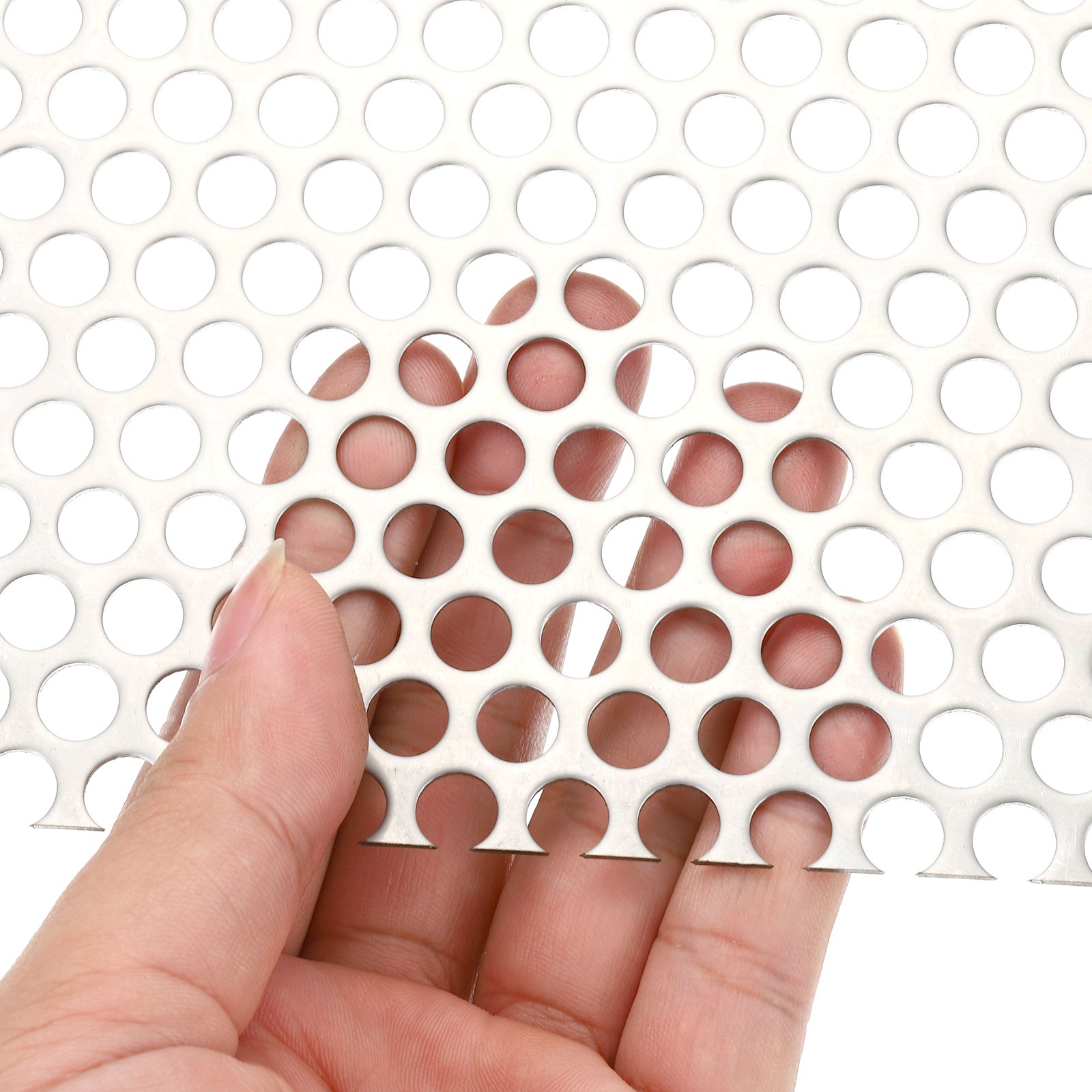 11.8″ L x 7.9″ W Perforated Metal Sheets, 16Ga 0.31″ Hole 304 Stainless Steel