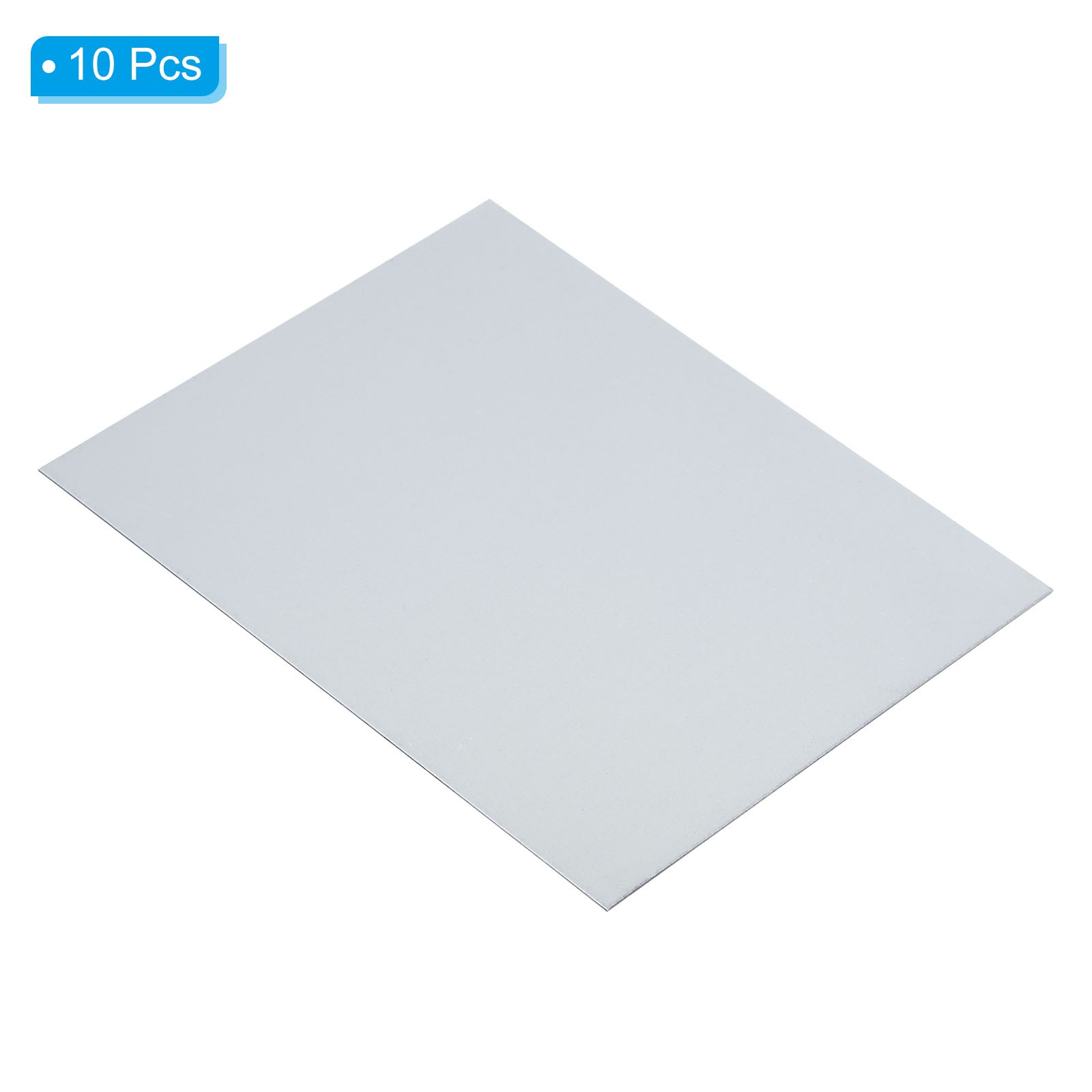 10pcs Galvanized Steel Sheet, 10x8cm Metal Sheet Plate Panels 0.5mm Thick