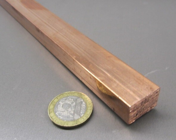 182 Copper Bar 1/2″ Thick x 3/4″ Wide x 1 Foot Length