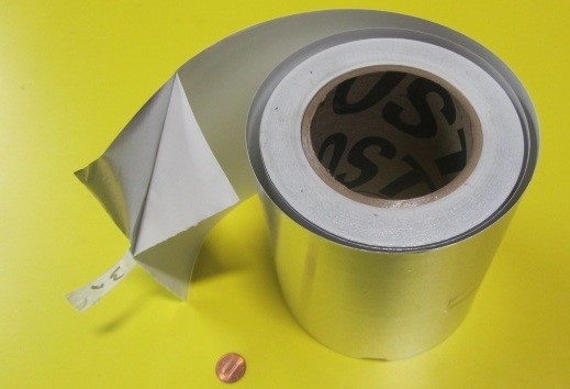 1100 Aluminum Foil Adhesive Back (O) .002″ Thick x 6″ Wide x 100 Feet Long Roll