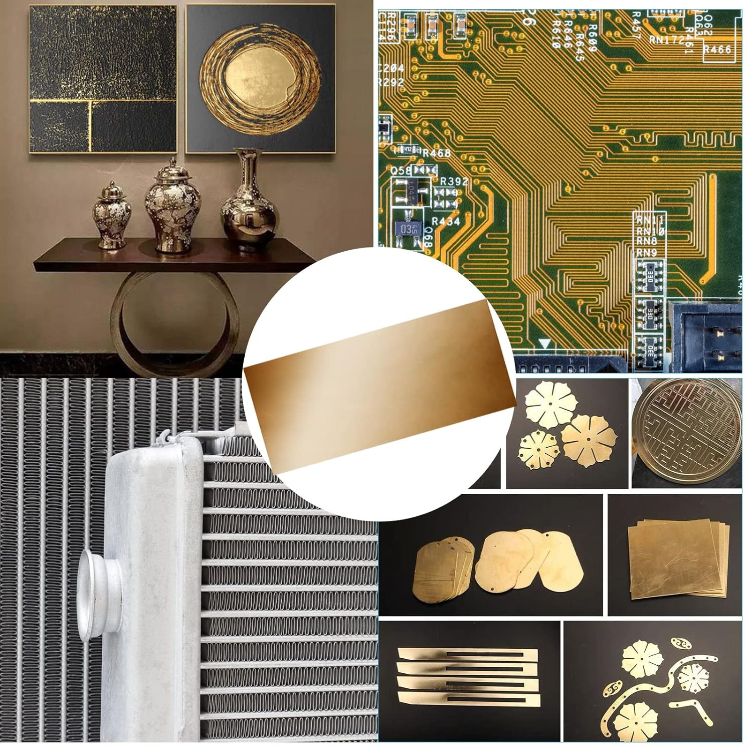 Brass Shim Stock Assortment – 6″ Length X 3″ Width, 0.002″, 0.004″, 0.006″, 0.00