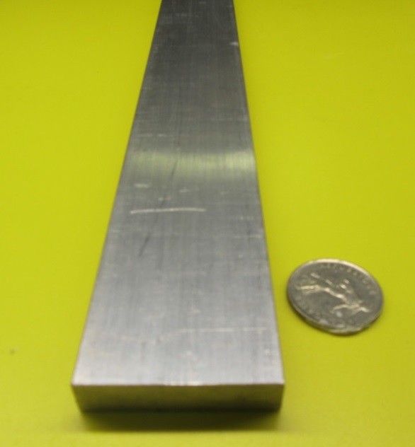 2024 T651 Aluminum Bar, 1/2″ (.500″) Thick x 2.0″ Wide x 12″ Length