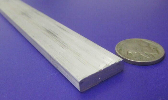6061 T6511 Aluminum Bar, 3/16″ (.187″) Thick x 3/4 Wide x 36″ Length, 2 units
