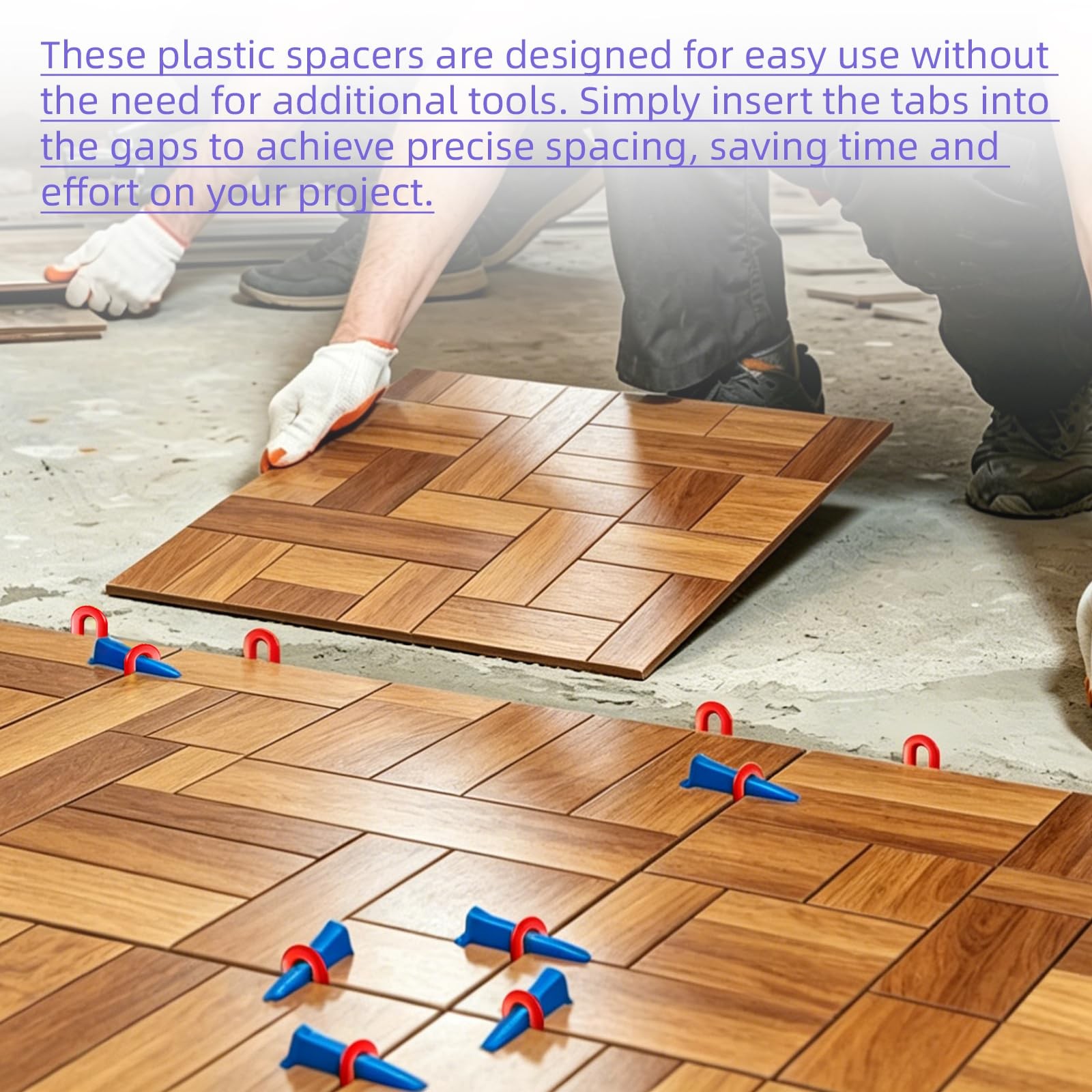 260 Pcs Plastic Shims Set, 10 Sizes (6 Flat + 4 U-Shaped) Leveling Spacers, 3…