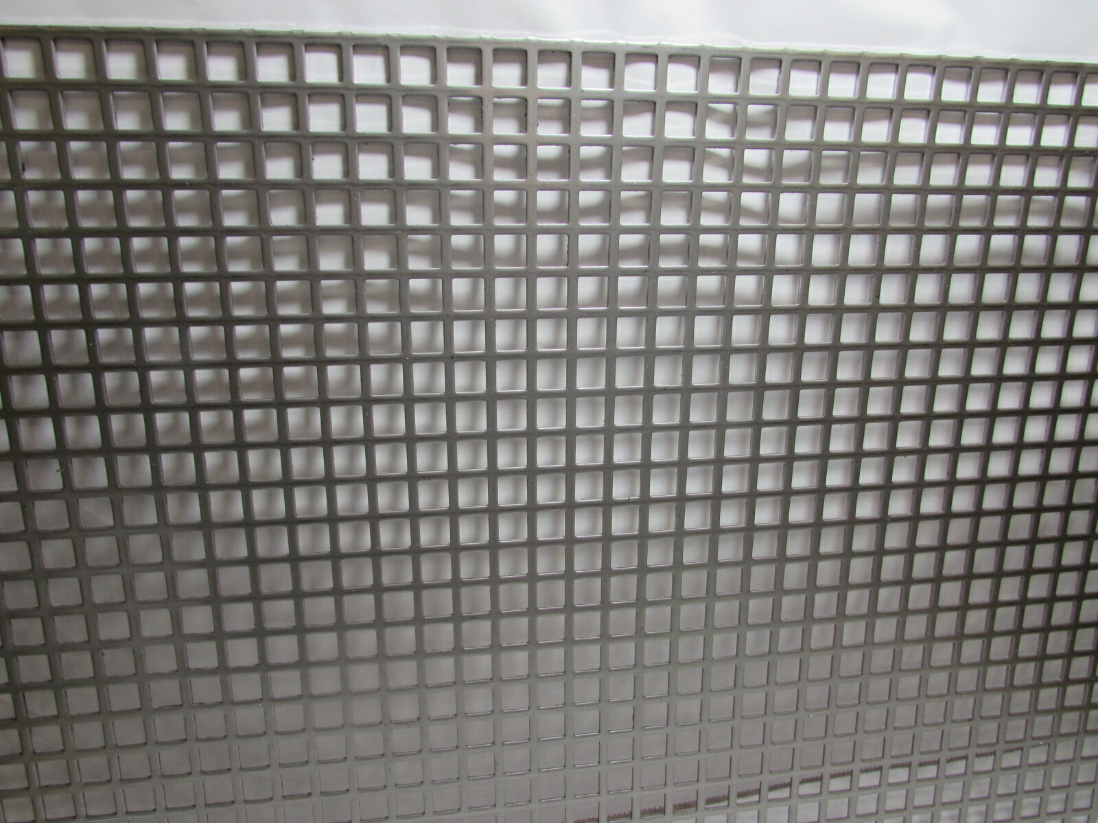 ==3/8″ SQUARE—- 16 GA. STAINLESS PERFORATED METAL —12-1/8″ x 10-7/8″==
