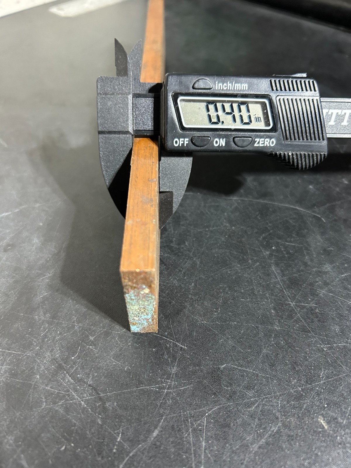 COPPER FLAT BAR STOCK 9 3/16”H x 1-5/8″ W 0.40” 33/64 COPPER 110 Very Nice