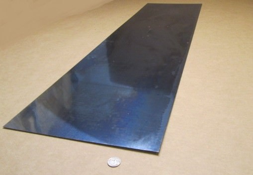 1095 Hard Blue Tempered Spring Steel Shim .010″ x 12.0″ Wide x 48″ Long