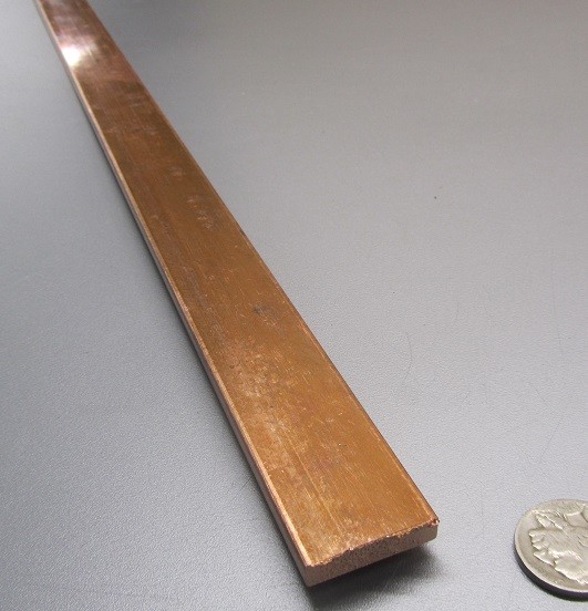 110 Copper Bar H02, 1/4″ Thick x 1.00″ Wide x 5 Ft Length