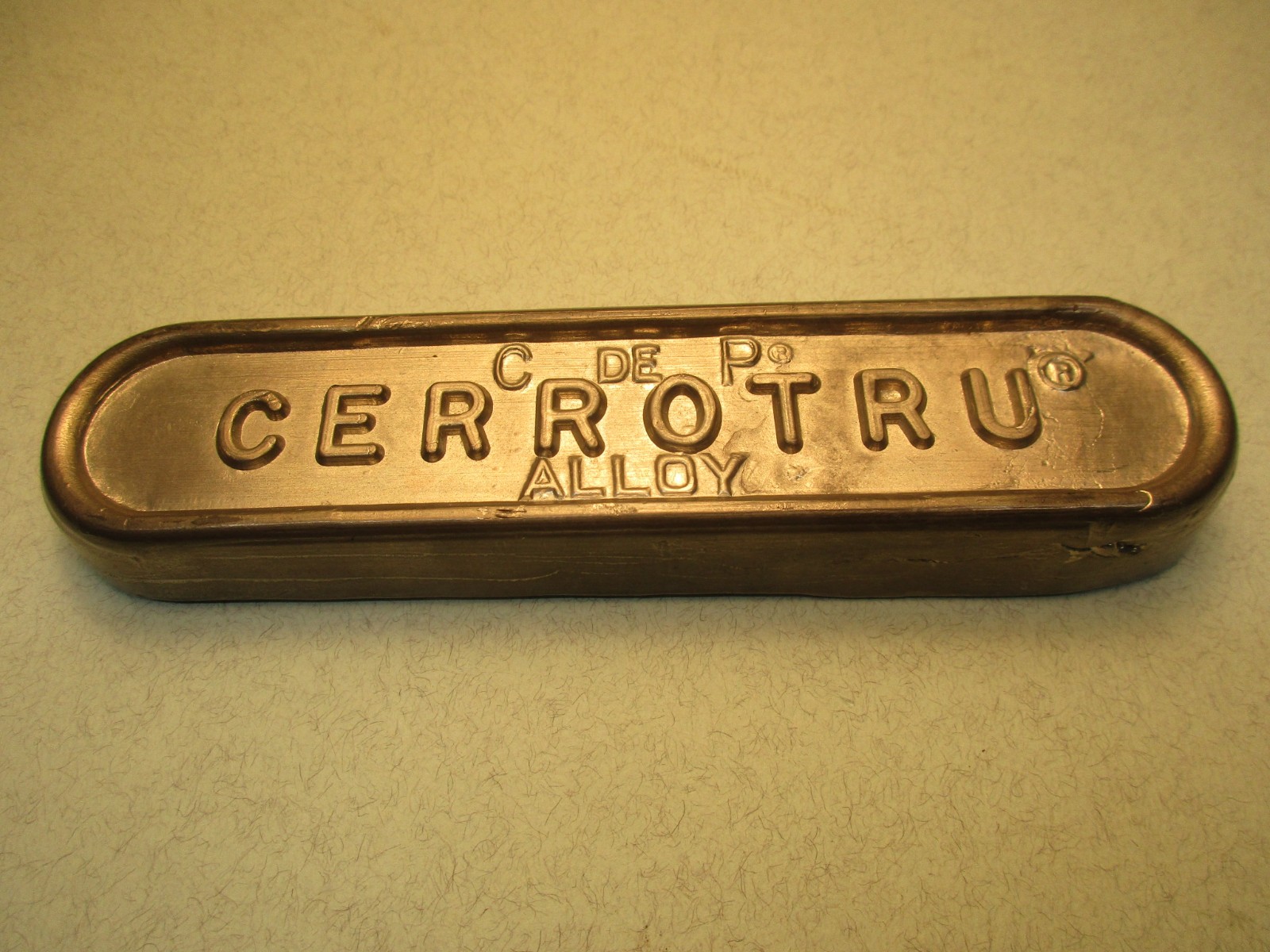 CerroTru 1 LB 5 oz Low Temp Big Metal Ingot Alloy Casting Machining Bi Sn