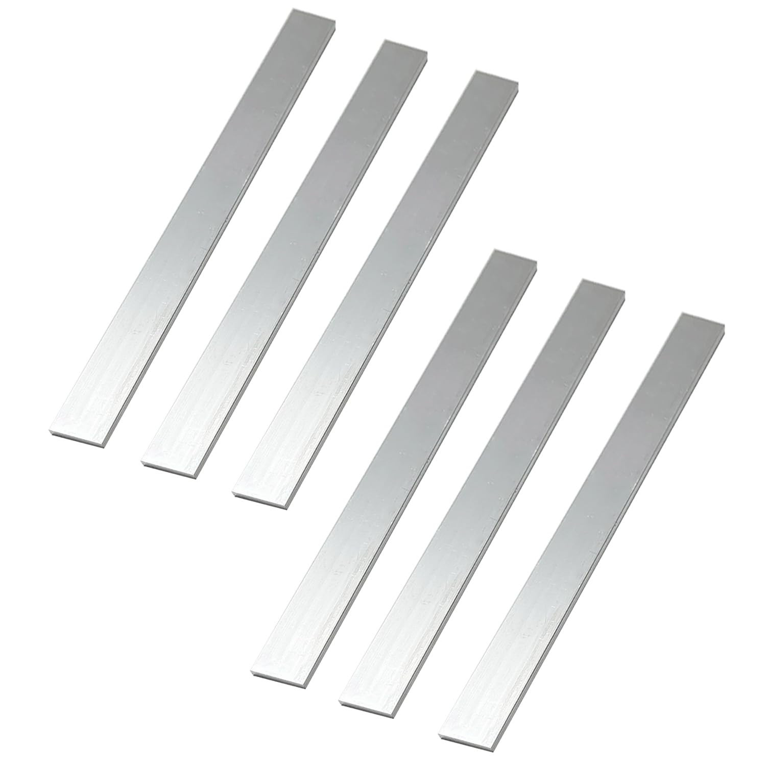 Aluminum Flat Bar 6061 T6511 1/8 x 1 Inch 12 Long 6 Piece Solid Stock General