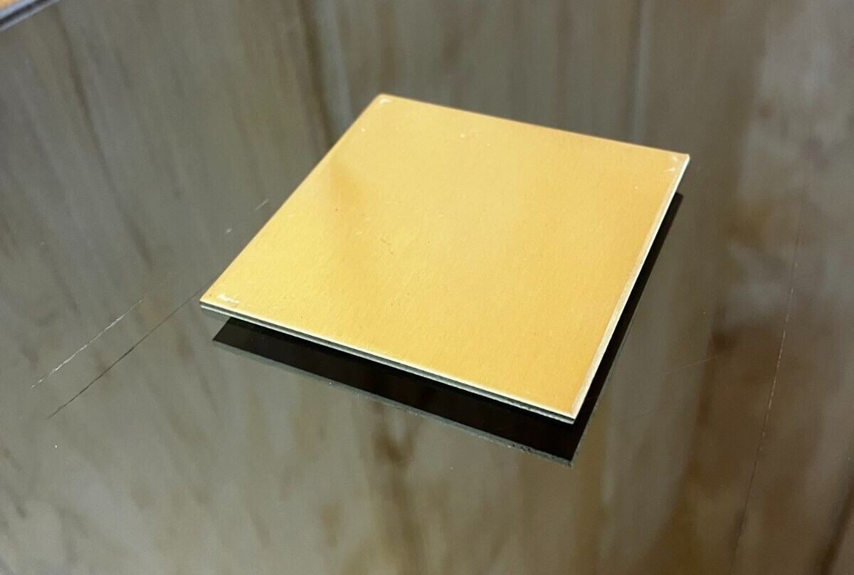 1/16″ BRASS SHEET PLATE NEW 2″X2″ .0625 Thick *CUSTOM SIZES AVAILABLE*
