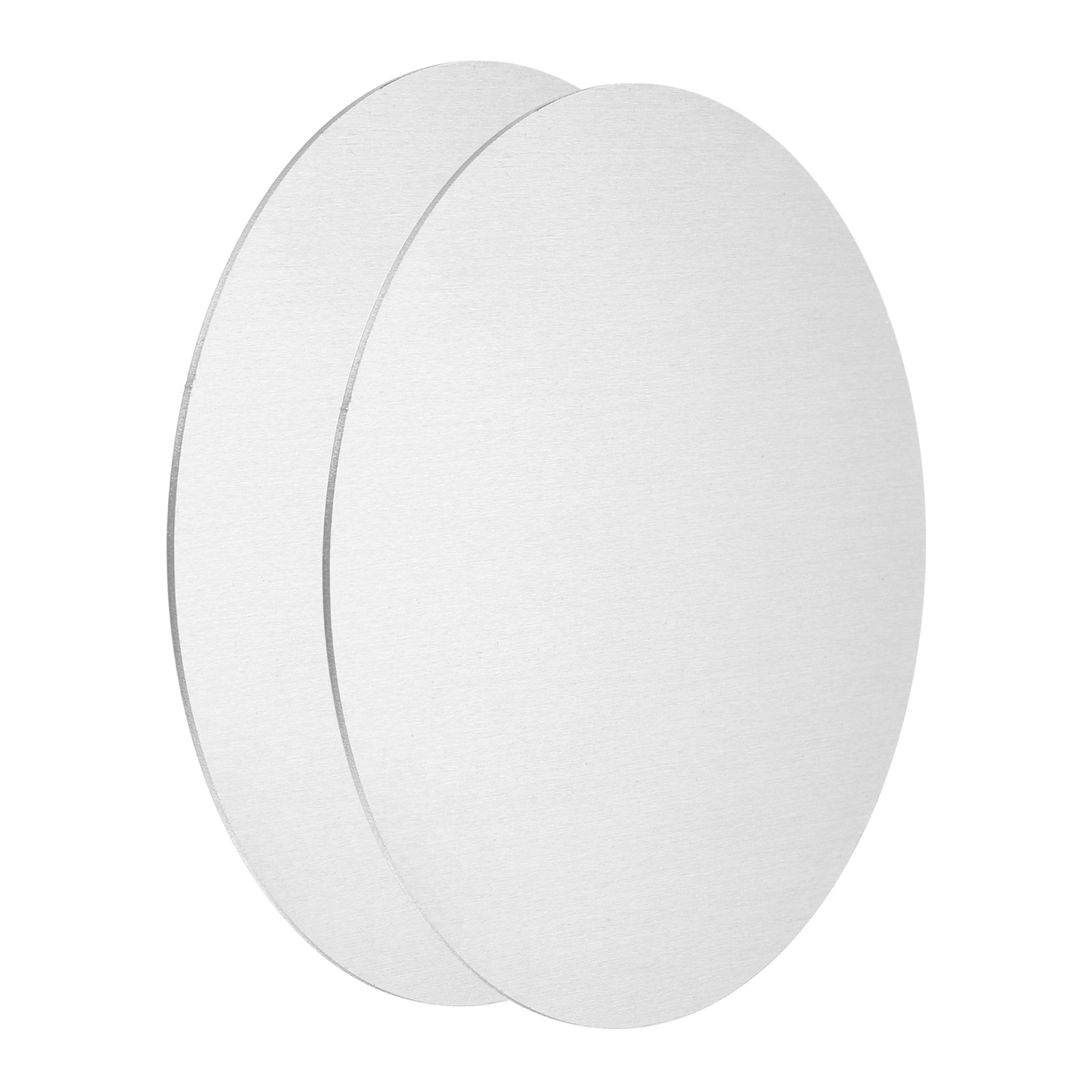 2Pcs Aluminum Disc, 4″(100mm) Dia 0.02″(0.5mm) Thick Round 1060 Aluminum Sheet