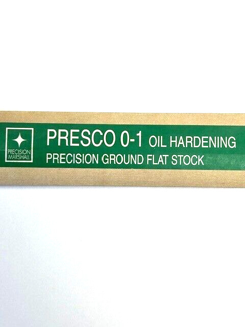 3/32″ X 3/8″ X 18″ 0-1 OIL HARDENING FLAT GROUND STOCK PRECISION MARSHALL