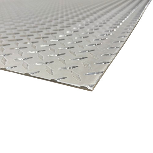 12″ x 48″ Diamond Plate Aluminum .125″ Thick (1/8 in) – Treadplate, 3003 Alloy