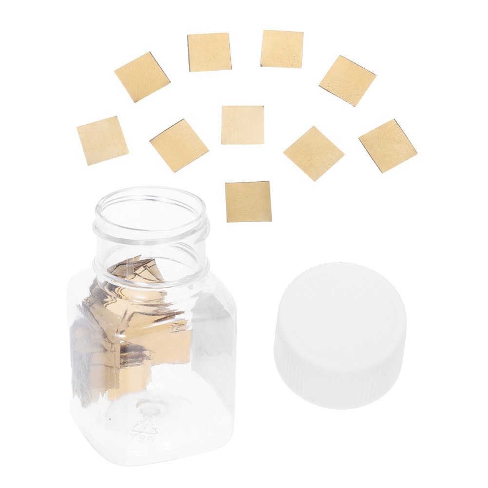 100pcs Brass Sheets for Physics Conductive Science Projects Zinc Copper Fruit