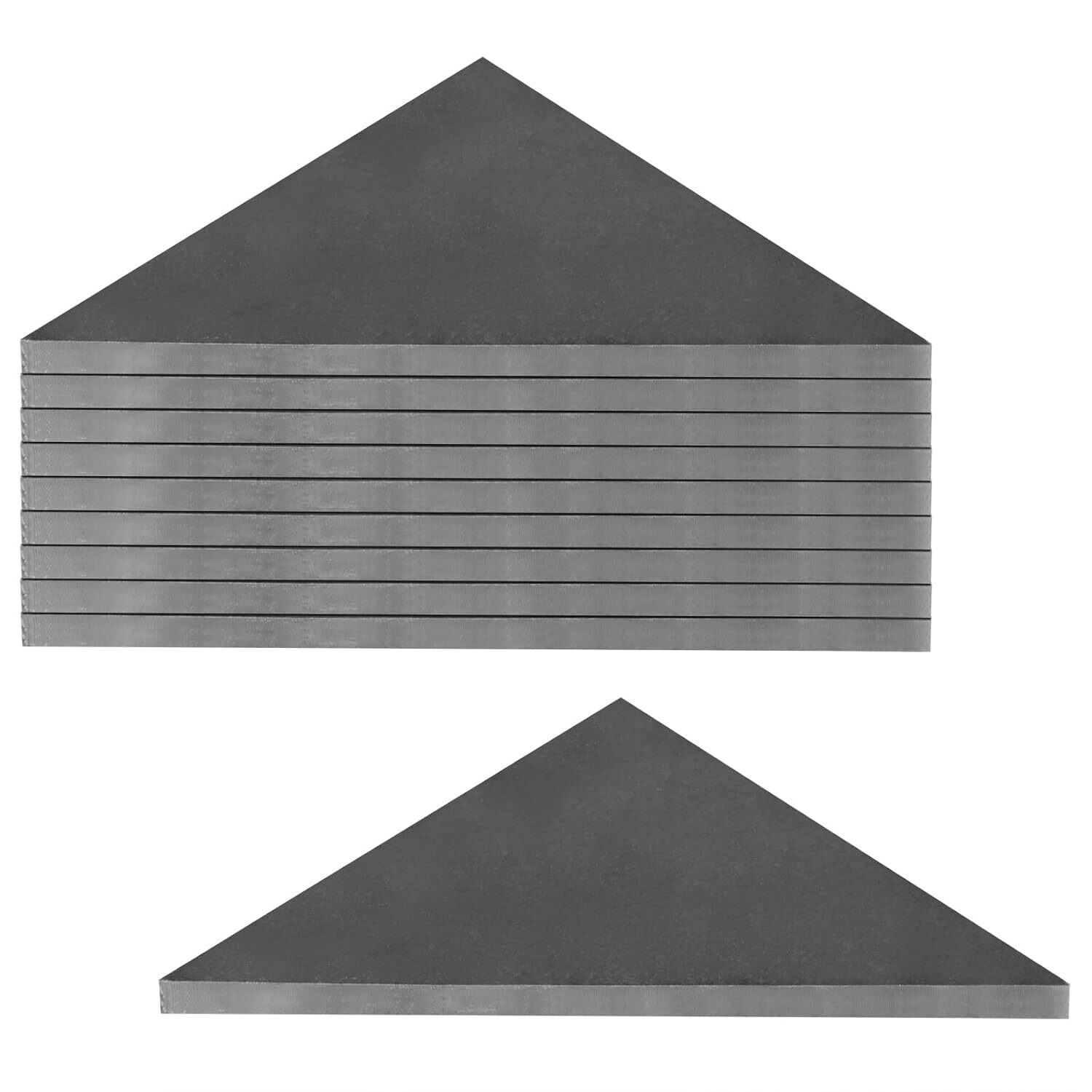Eoere 10 PCS Heavy Duty Steel Plate Gussets 3″ X 3″ X 1/4″, Weld on Triangle Gus