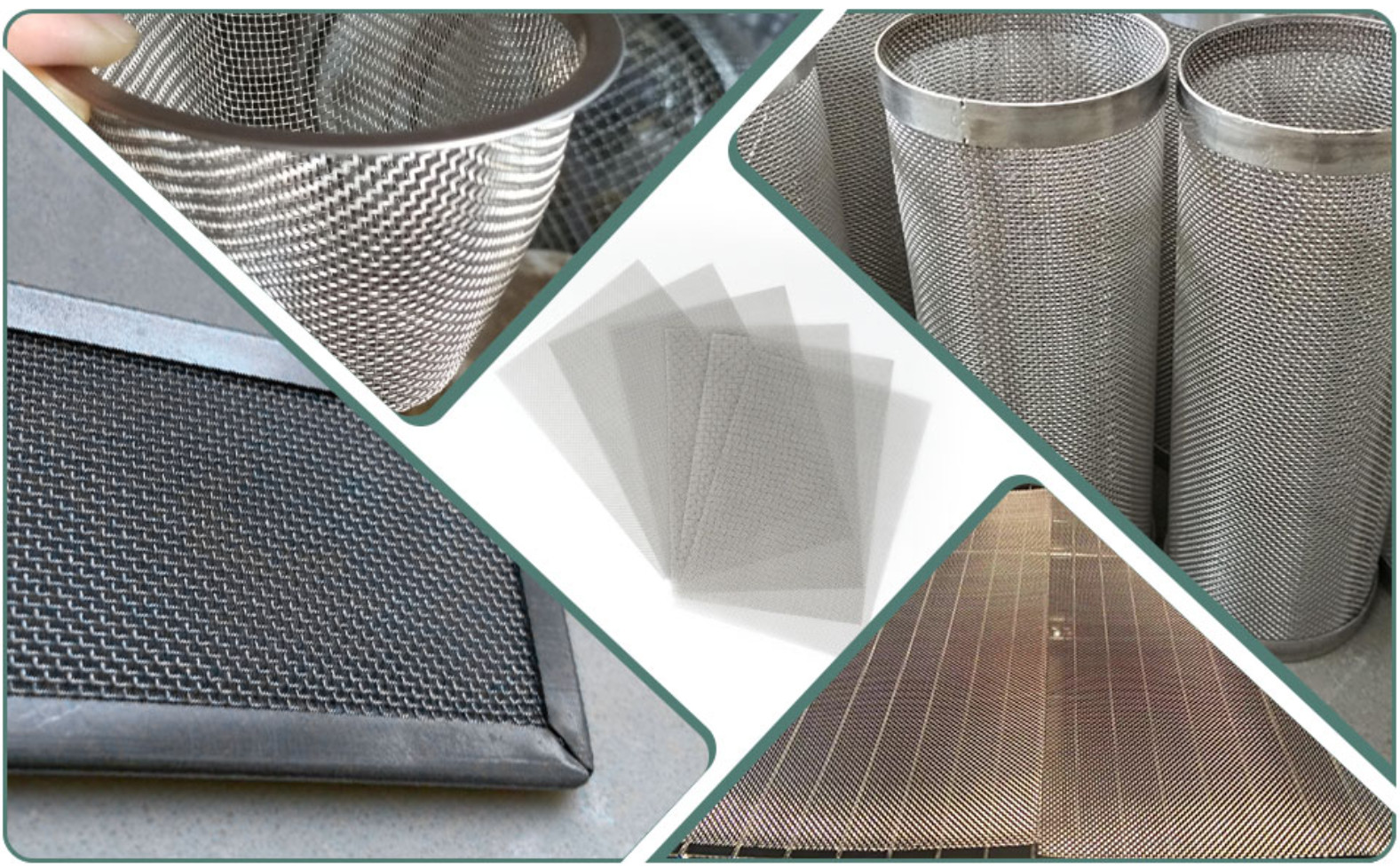 6 Pcs 304 Stainless Steel Wire Mesh Screen, 1mm Hole 20 Mesh, No Rust and Sturdy