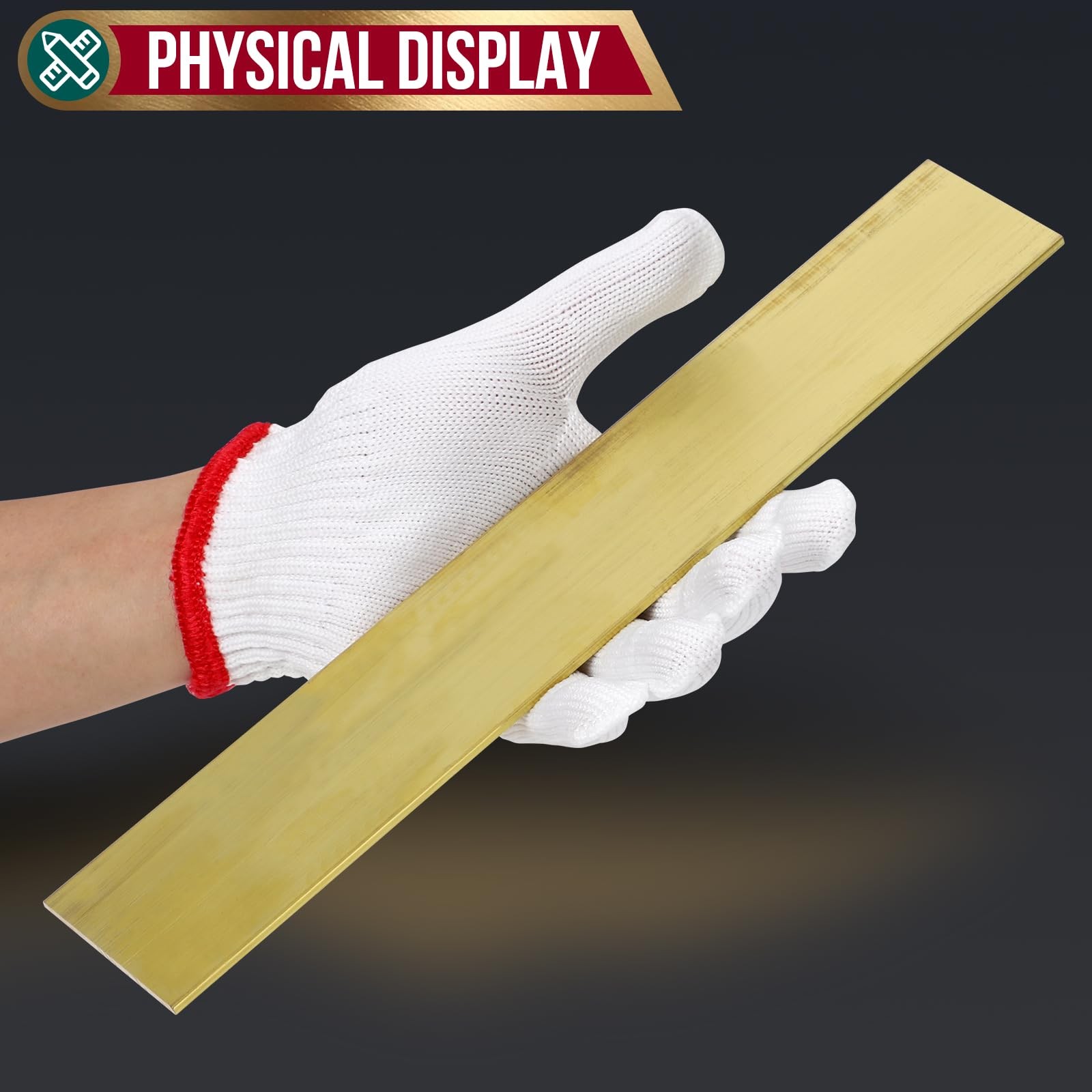 1/8x2x12 Inch Brass Flat Bar Blank Solid Thin Plate C360 Mill Stock 1 Piece