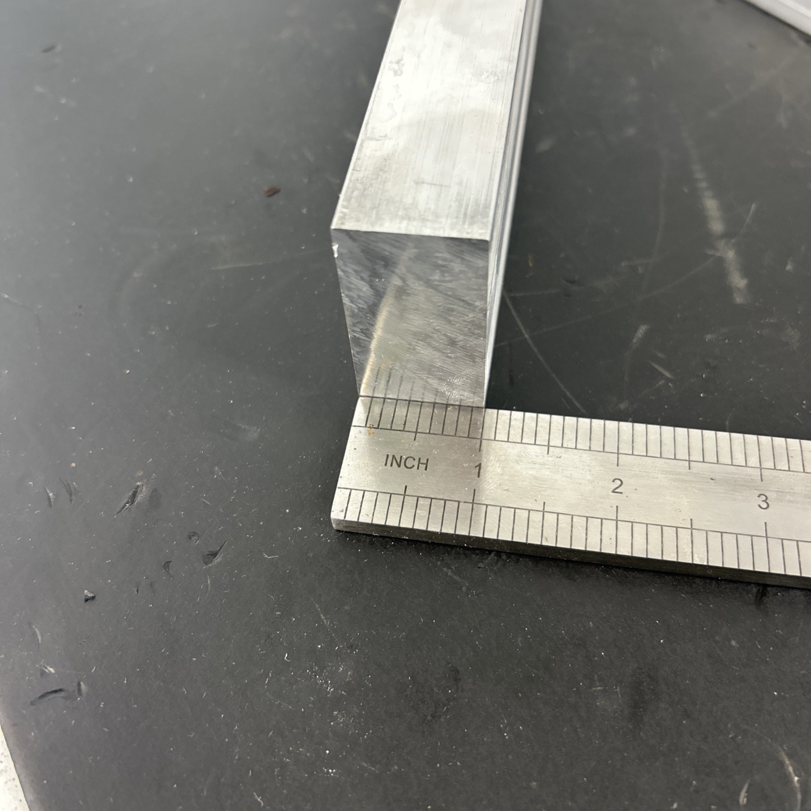 Solid Aluminum Stock Blocks 7 7/8”x2”x1” Lot of 2 Heavy 1.6 lb Each