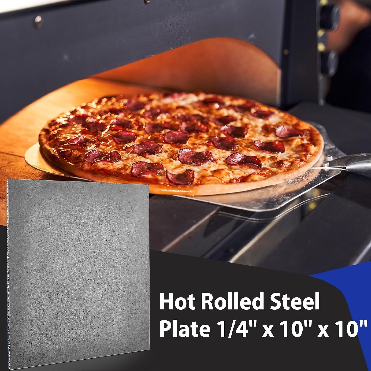 1 Pcs 1/4″ Steel Plate A36 10″ x 10″ Hot Rolled Mild Plates DIY Crafts Bar Me…