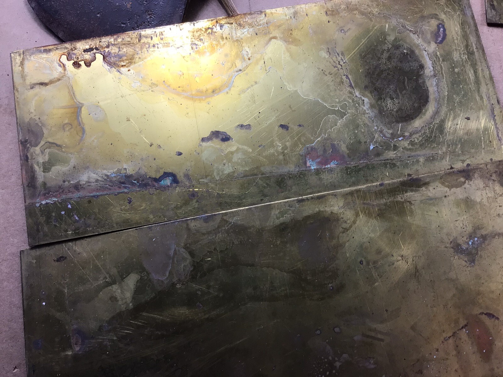 Brass Sheet Stock .063” X 5” X 12”. One Piece