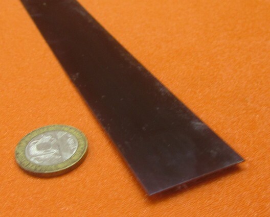 1095 Hard Blue Tempered Spring Steel Shim .050″ Thick x 1.25″ Width x 60″ Long