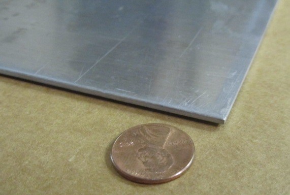7075 Aluminum Sheet, T6, .063″ (1/16″) Thick x 24.0″ Width x 48.0″ Length