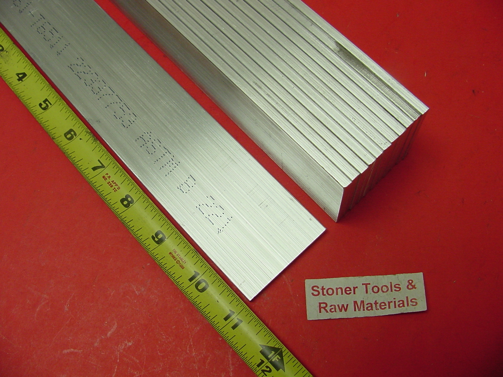 12 Pieces 3/16″ X 2″ ALUMINUM 6061 T6511 FLAT BAR 11″ long Extruded Mill Stock