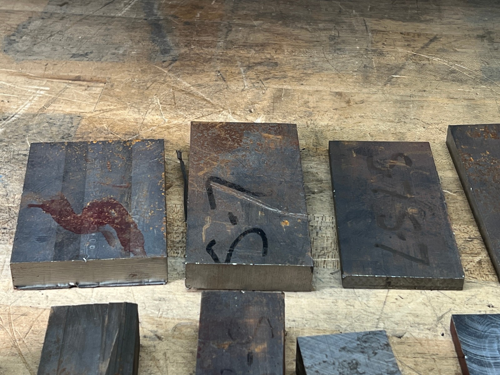 S7 Tool Steel flat bar stock lot various size cut offs 35 lbs