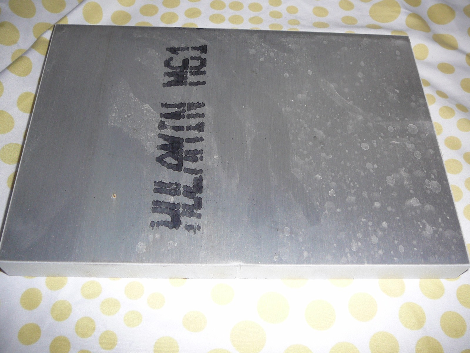 1/2″ X 7 3/8″ x 10 7/8″ radiused ALUMINUM 6061 Solid Plate Stock .50 thick