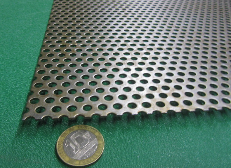 Perforated Staggered Steel Sheet .060″ Thick x 24″ x 24″, .187″ Hole Dia.