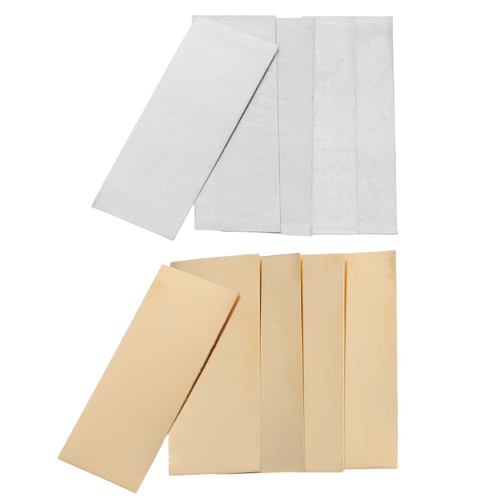 5 Pairs Zinc Anode and Copper Sheet Set for Electroplating and Fruit Battery