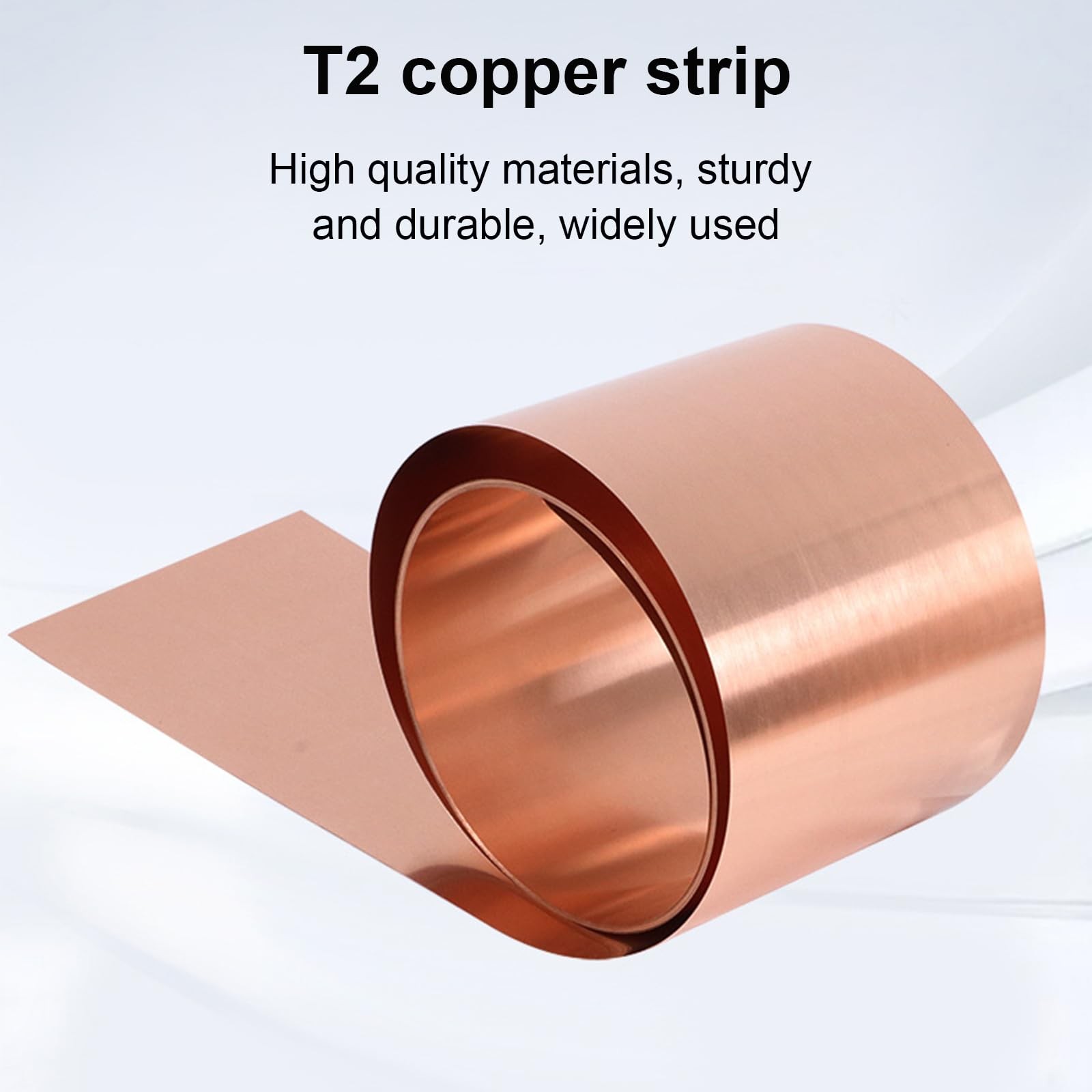 Copper Sheet 0.5mm Roll, 99.9% Pure Copper Foil Copper Sheet Copper Tape Copper…