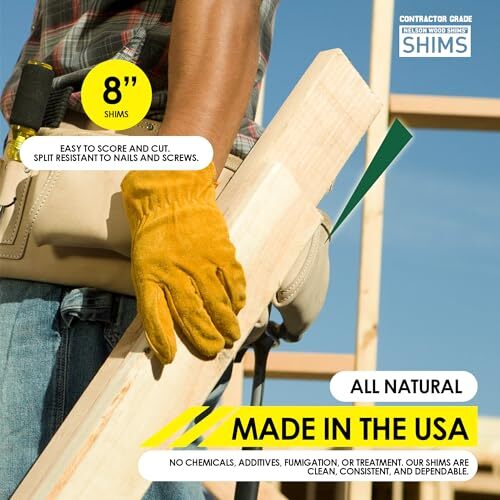 Contractor Grade Carton 56 Count – 8 Inch Beddar Wood Shims