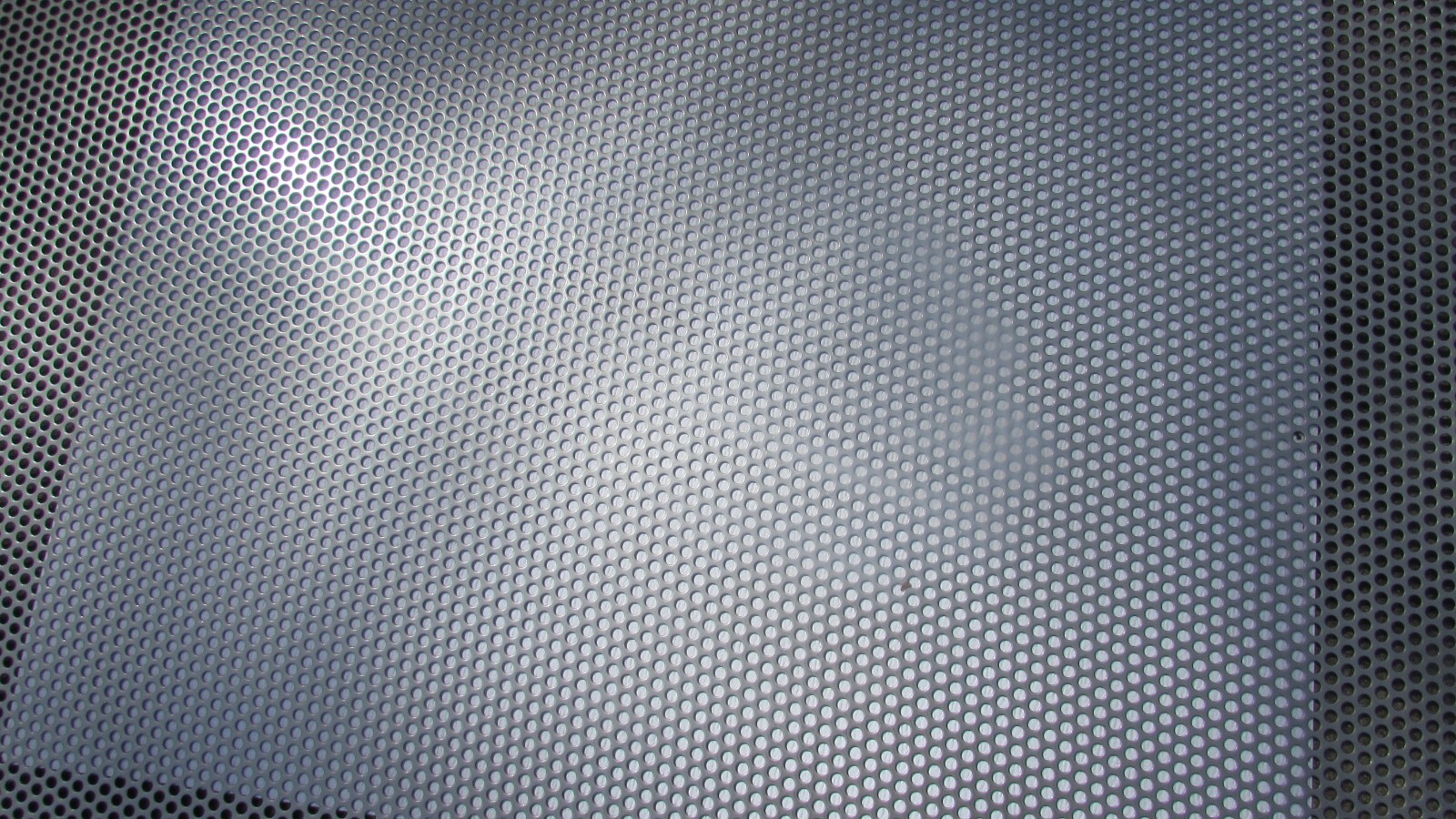 1/4″ HOLES ON 3/8 CENTERS – 16 GA.- STAINLESS PERFORATED SHEET—4″ X 11-1/2″