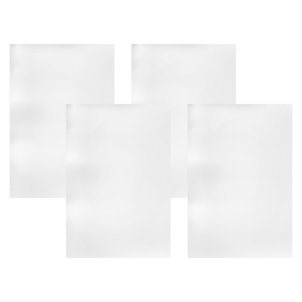 4Pcs Reusable Aluminum Sheet Plate for DIY Engraving Home Use Silver Color