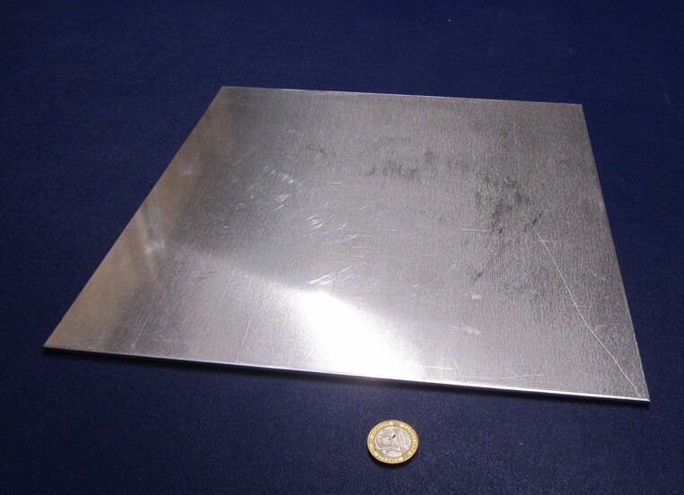 1100 Aluminum Sheet Softened (O) .125″ (1/8″) Thick x 12″ Wide x 12″ Long