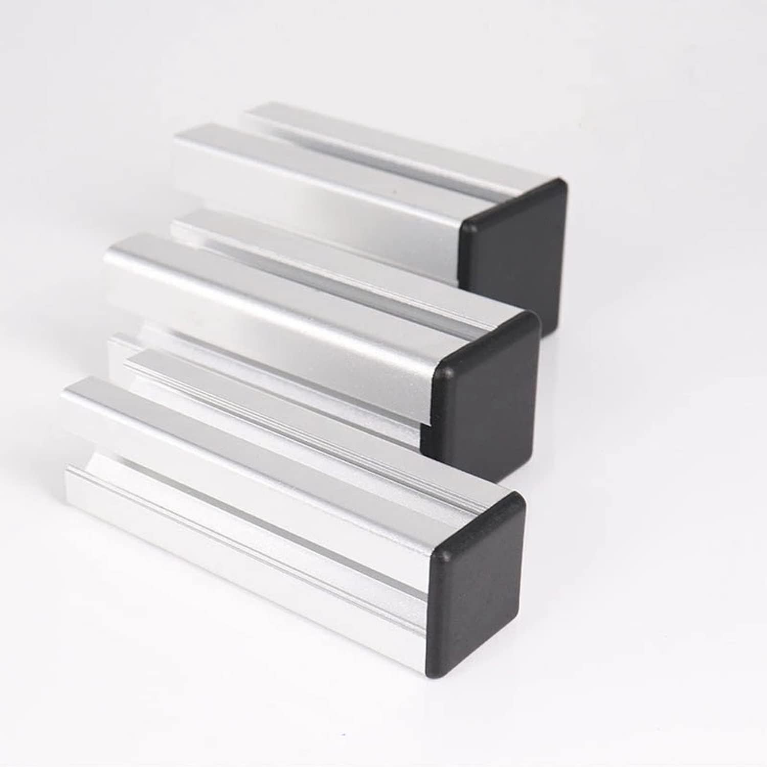 Rust-Proof Black ABS End Caps (35 Pcs) for 20x20mm Aluminum Frame Protection