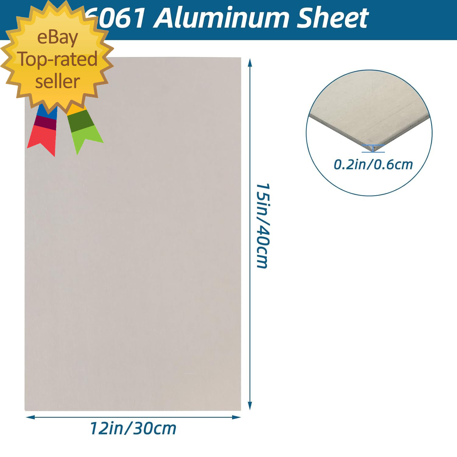 6061 T6 Aluminum Sheet 12X16X1/4 Inch Thickness Durable Aluminum Plate Thick