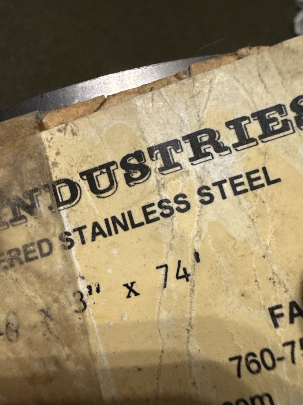 301 Stainless Steel Sheet .010″ Thick x 3” Width x 70’ Length USA 🇺🇸