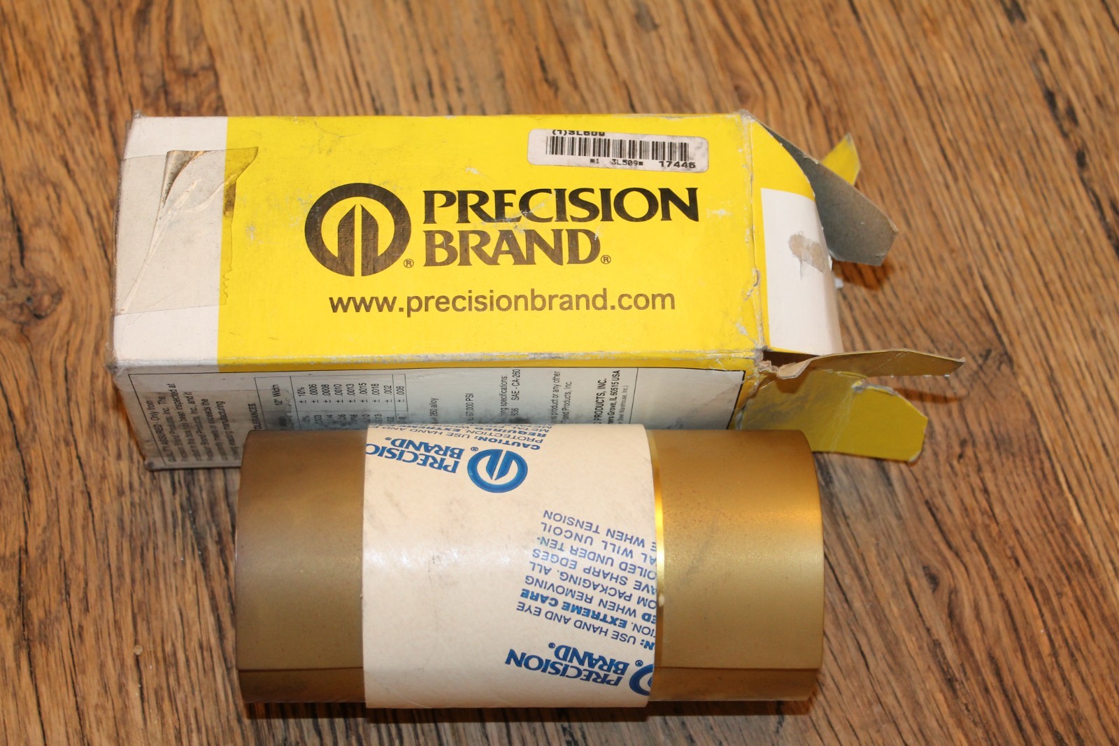 Precision Brand 17445 Shim Stock, Roll, Brass, 0.0120 In, 6 In