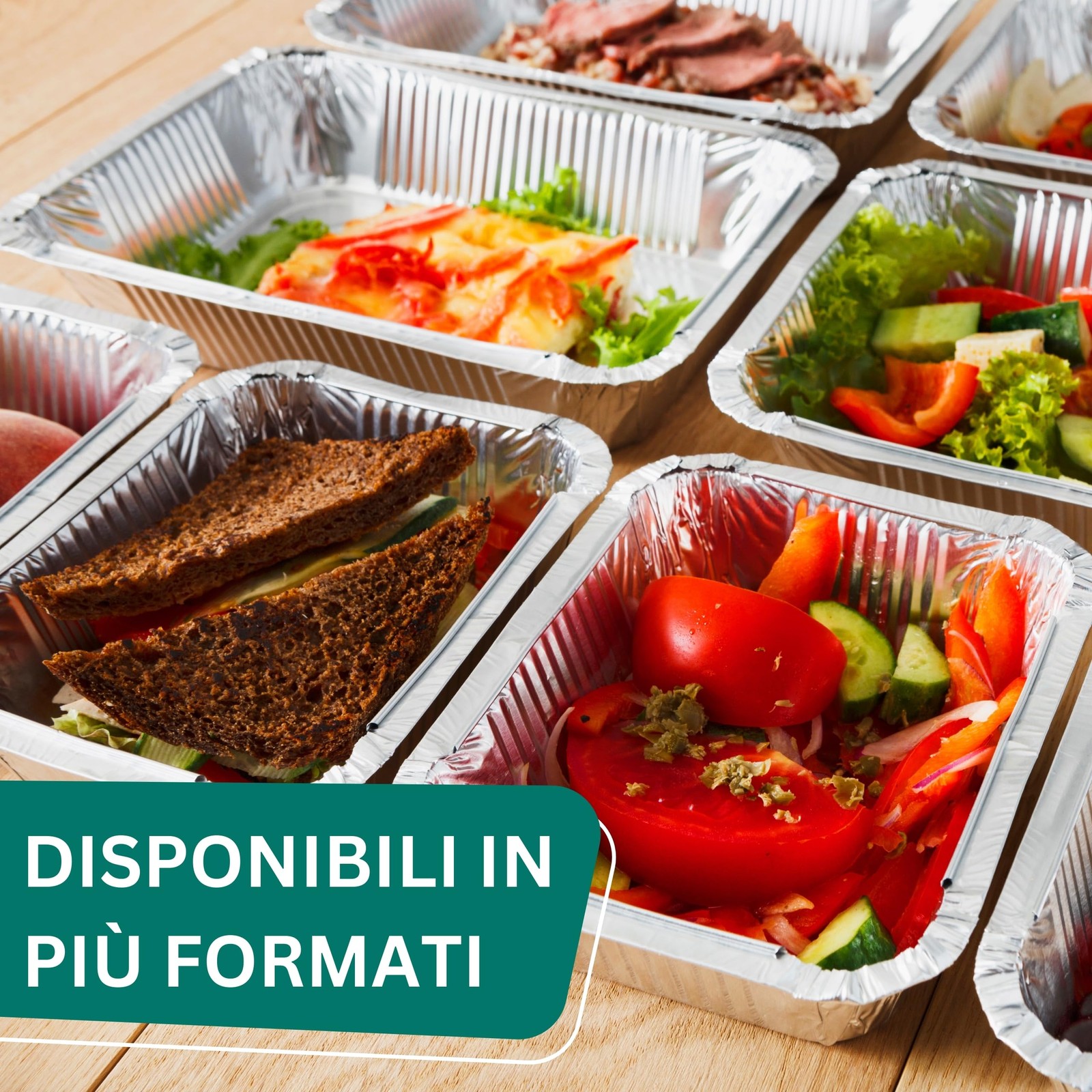 Aluminum Tray, Medium, 1 Pack, Disposable Aluminum Serving Plates 43 x…
