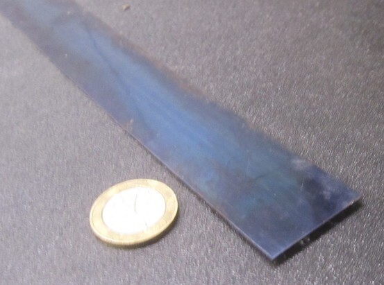1095 Hard Blue Tempered Spring Steel Shim .050″ Thick x 1.25″ Width x 60″ Long