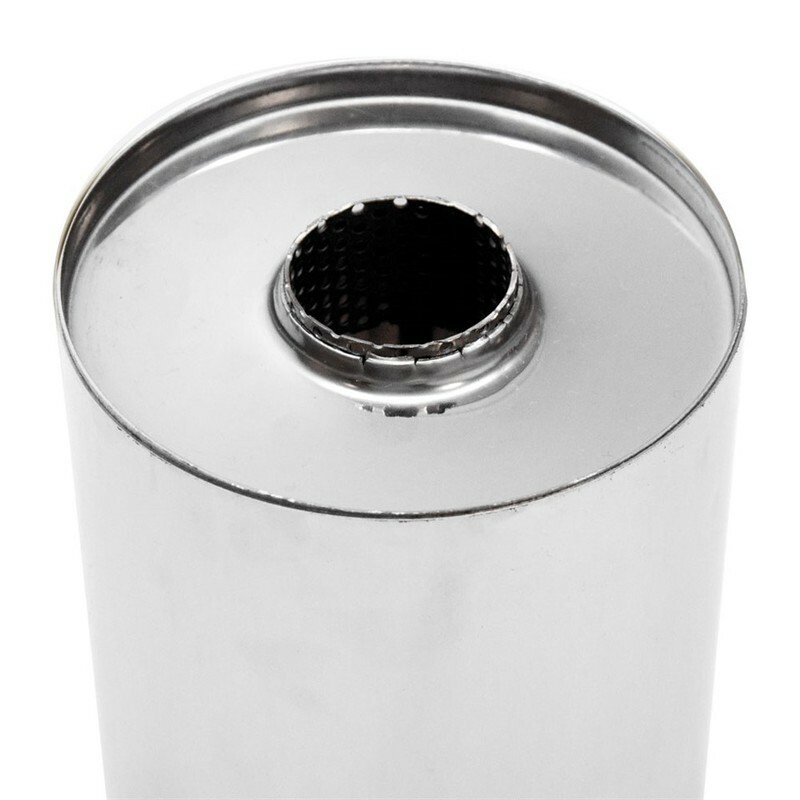 Universal 304 Stainless Steel Muffler, Round, 6 8 Inch, 9-20 Inch