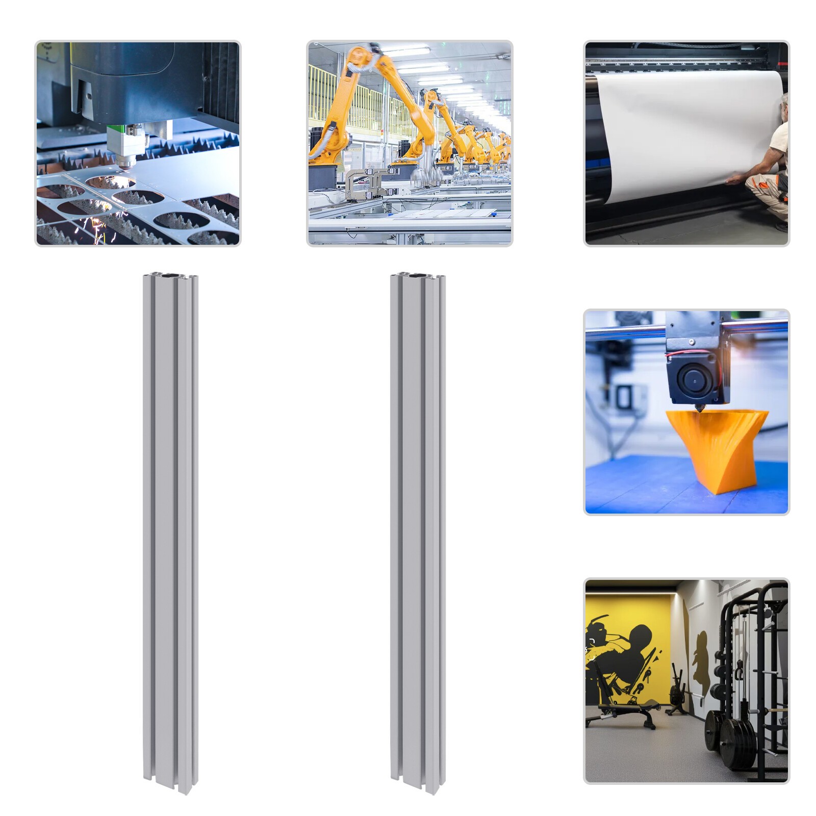 2-Pack T-slot Aluminum Profiles, T-slot Aluminum Profile, Aluminum Profile