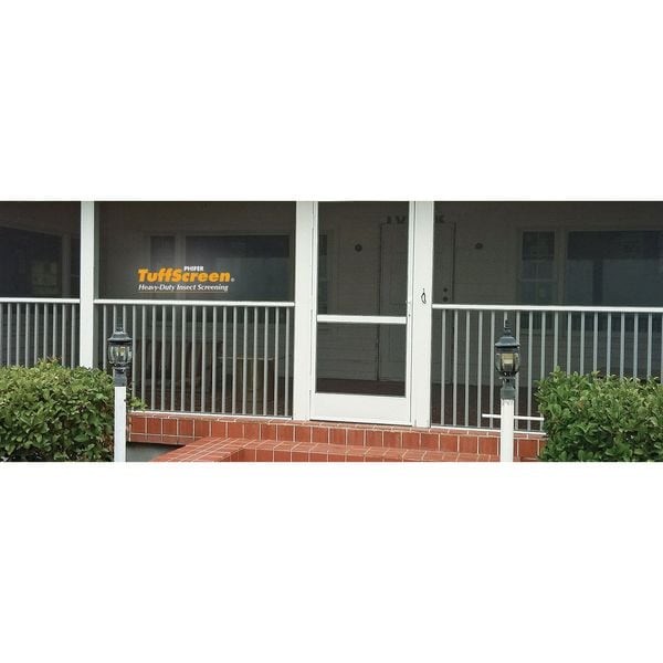 Zoro Select 3014090 Polyester Screen, Vinyl Coated Polyester, 36 In W, 100 Ft,