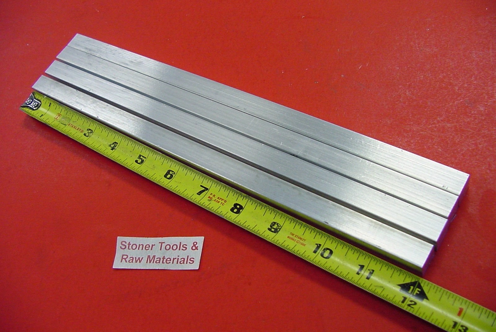 4 Pieces 1/2″ X 1/2″ Aluminum Square Solid BAR 12″ Long +.07″/-0 6061 T6511 N…