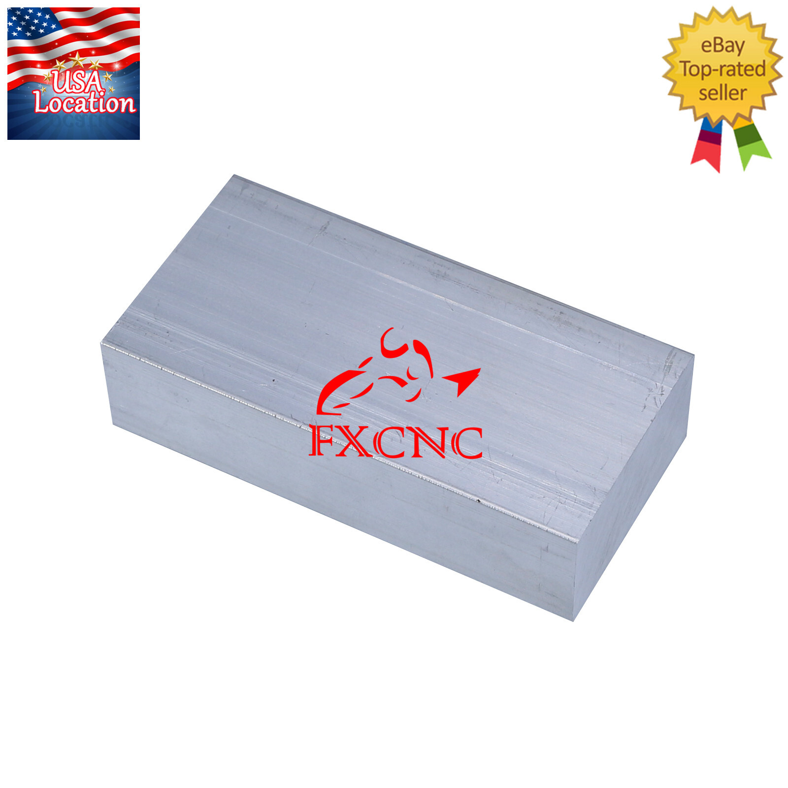 T6061 Aluminum Flat Plate Sheet Flat Length 100mm Width 50mm Thickness 25mm