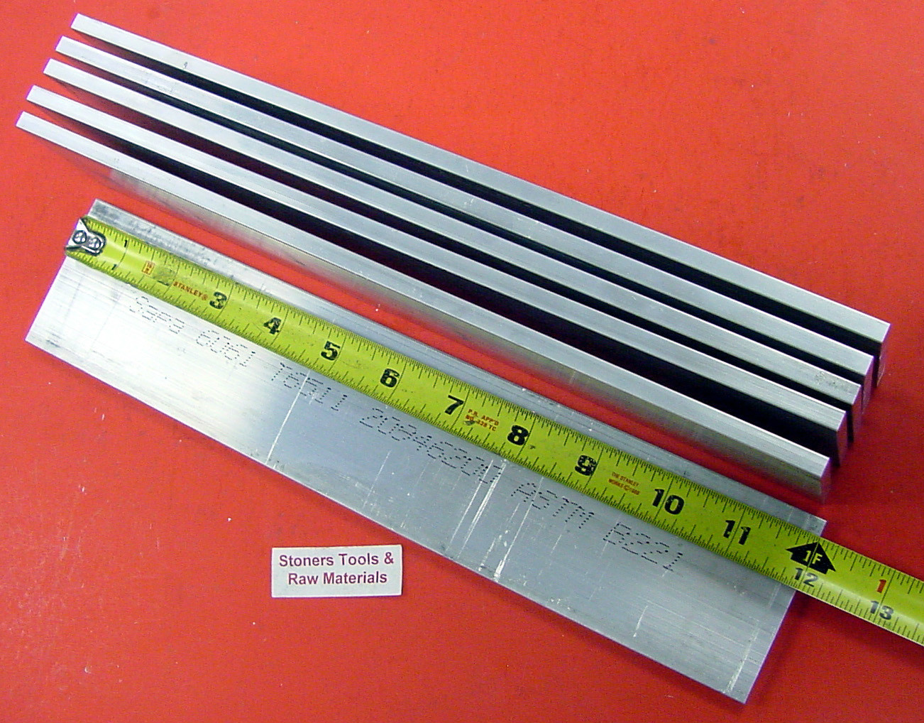 6 Pieces 1/4″ X 3″ ALUMINUM 6061 FLAT BAR 12″ long T6511 Extruded Mill Stock New
